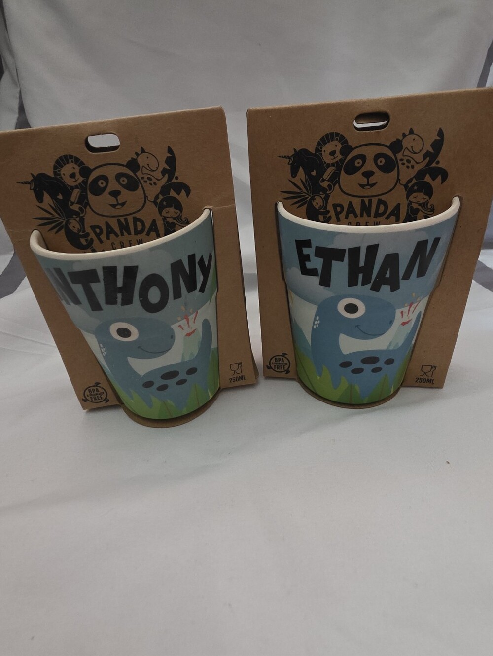 Panda Crew Dino Dinosaur  Kids Cup - Personalized Name Options